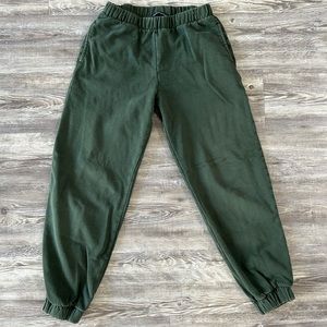 Dark green Brandy Melville Rosa sweatpants